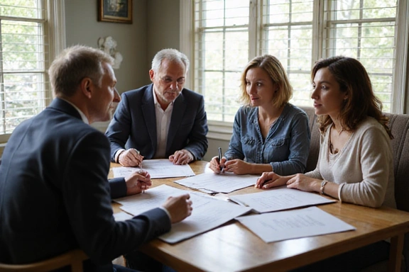 Family meeting with lawyer