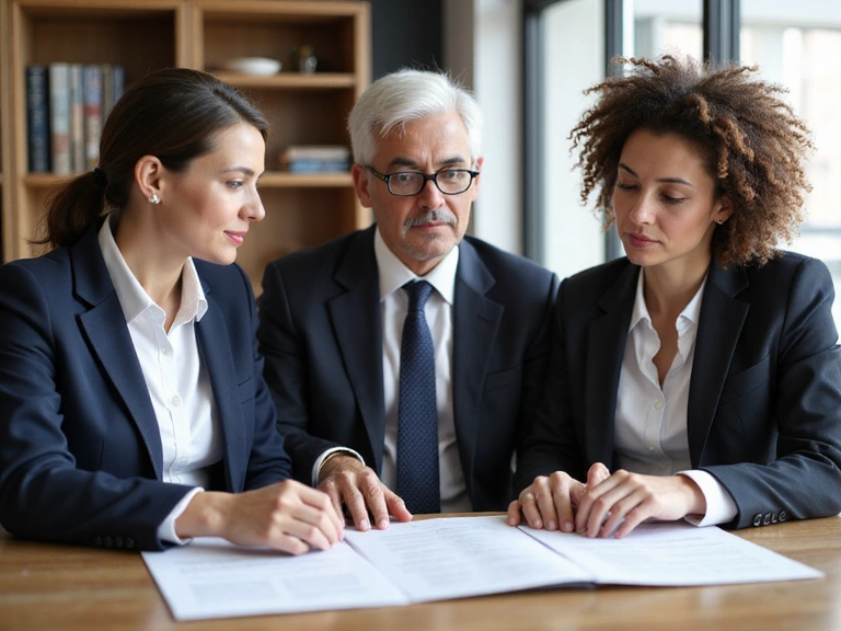 Compassionate legal team assisting seniors