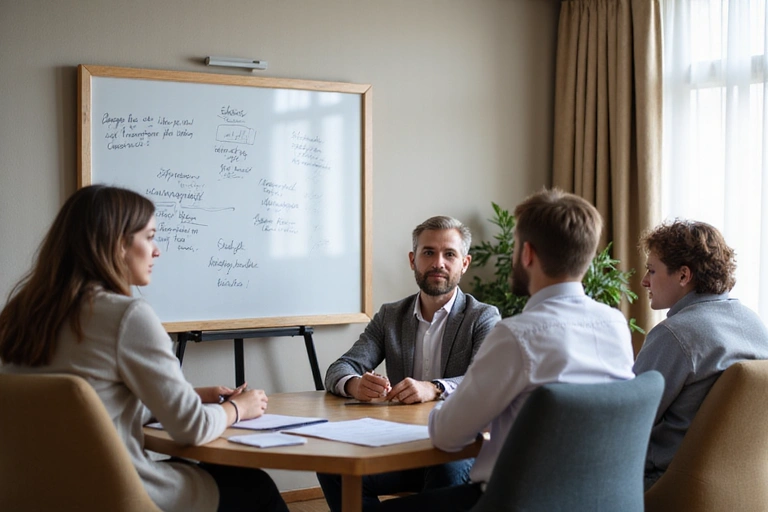 Family discussing estate planning with lawyer