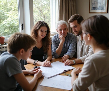 Family meeting with elder law attorney